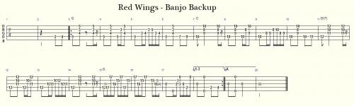 Red Wings Banjo Backup