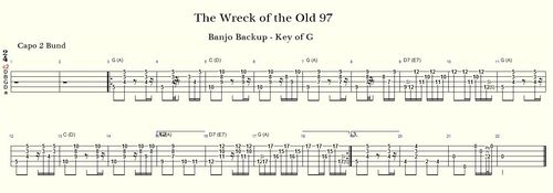 The Wreck of the Old 97- Banjo Backup