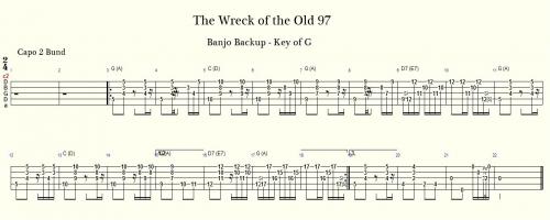 The Wreck of the Old 97- Banjo Backup