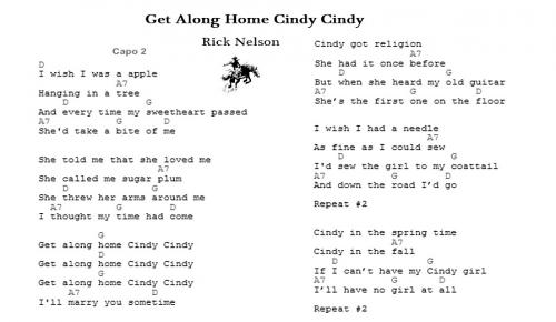 Get along Home Cindy Cindy