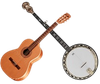 Gitarre und Banjo