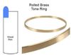 Rolled Brass Tone Ring Banjo