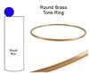 Round Brass Tone Ring Banjo