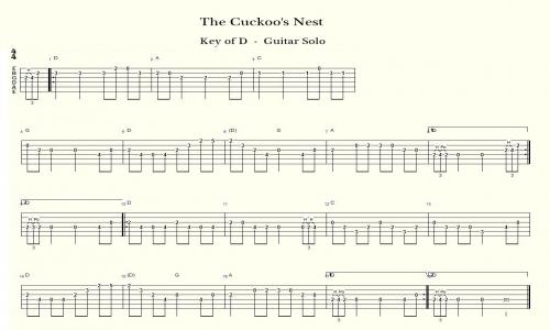 The Cuckoos Nest Gitarre Tabs